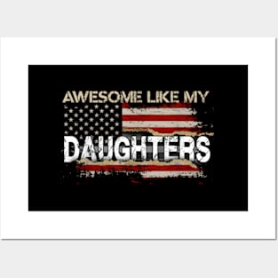 Awesome Like My Daughter Dad Father'S Day Posters and Art